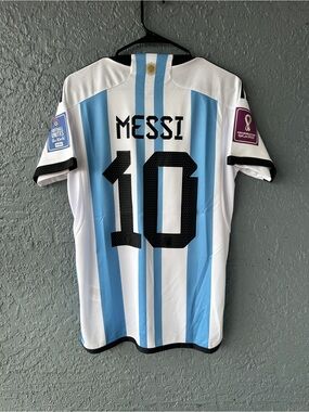 Messi 2022 Argentina Jersey Blue Men size